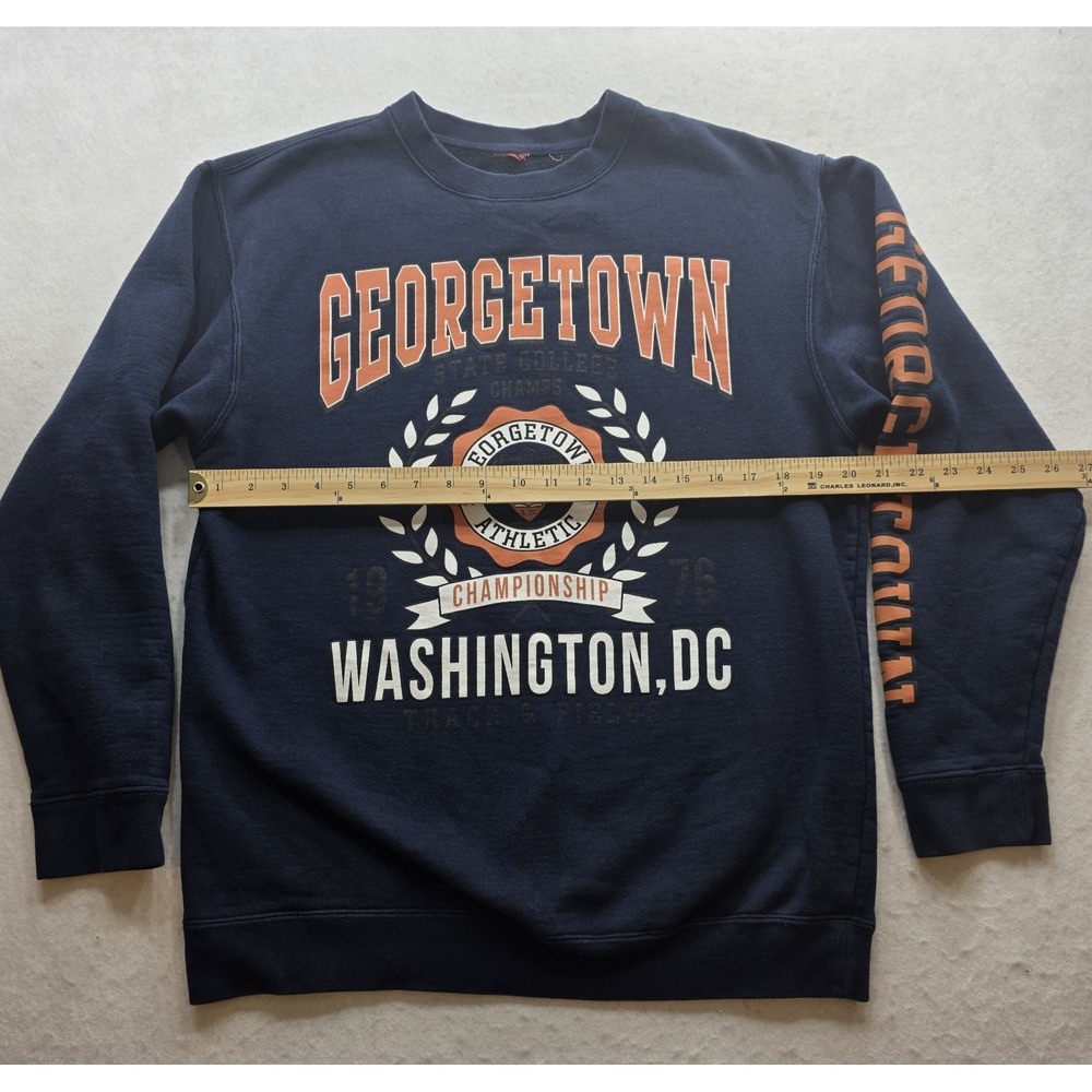 Obsessive Love Georgetown Athletic Women's Blue Heavy Sweatshirt. Size M - Picture 5 of 7